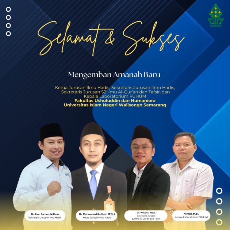 Dekan FUHUM Universitas Islam Negeri Walisongo Semarang Serahkan SK Empat Pejabat Struktural, Siap Perkuat Kinerja Akademik