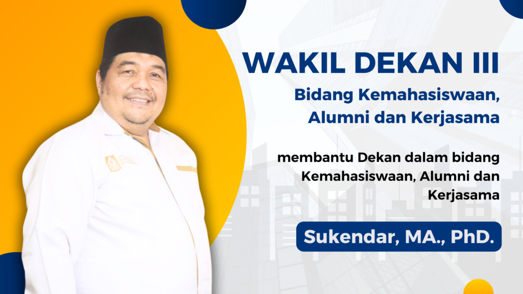 Wakil Dekan 3 Fakultas Ushuluddin dan Humaniora - Sukendar, MA., PhD
